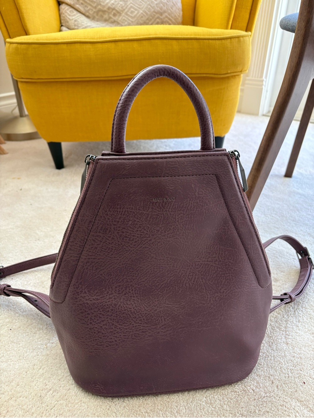 Matt & Nat vegan-leather backpack.